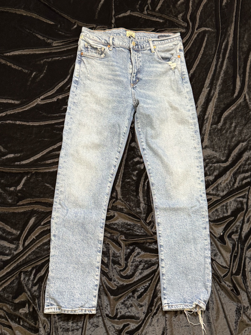 Citizens Of Humanity 90s Light Blue Ankle Mid Rise Jean Quiet Luxury